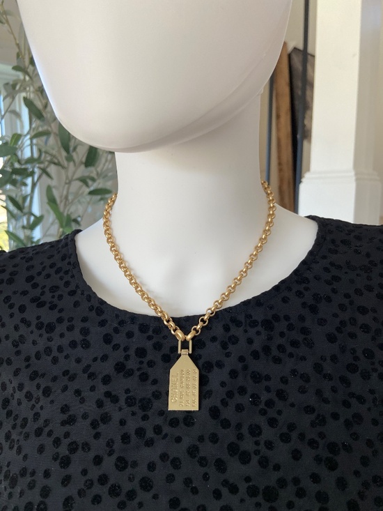 Vintage Chanel Tag Necklace - Picture 4 of 8